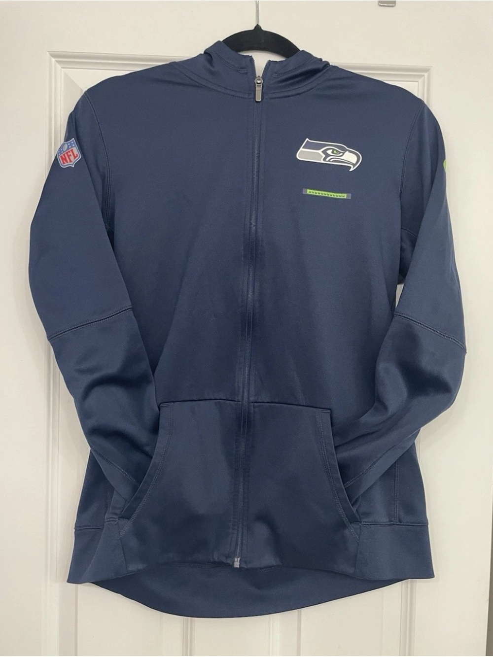 NFL Seattle Seahawks Navy Blue Full‑Zip Hoodie Jacket for Kids